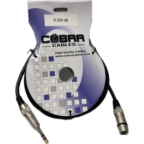 Cobra Cables, Professional Low-Noise Microphone Cable CL030-06